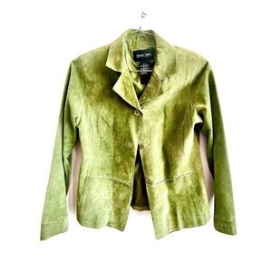 Green Suede Brandon Thomas Vintage Jacket